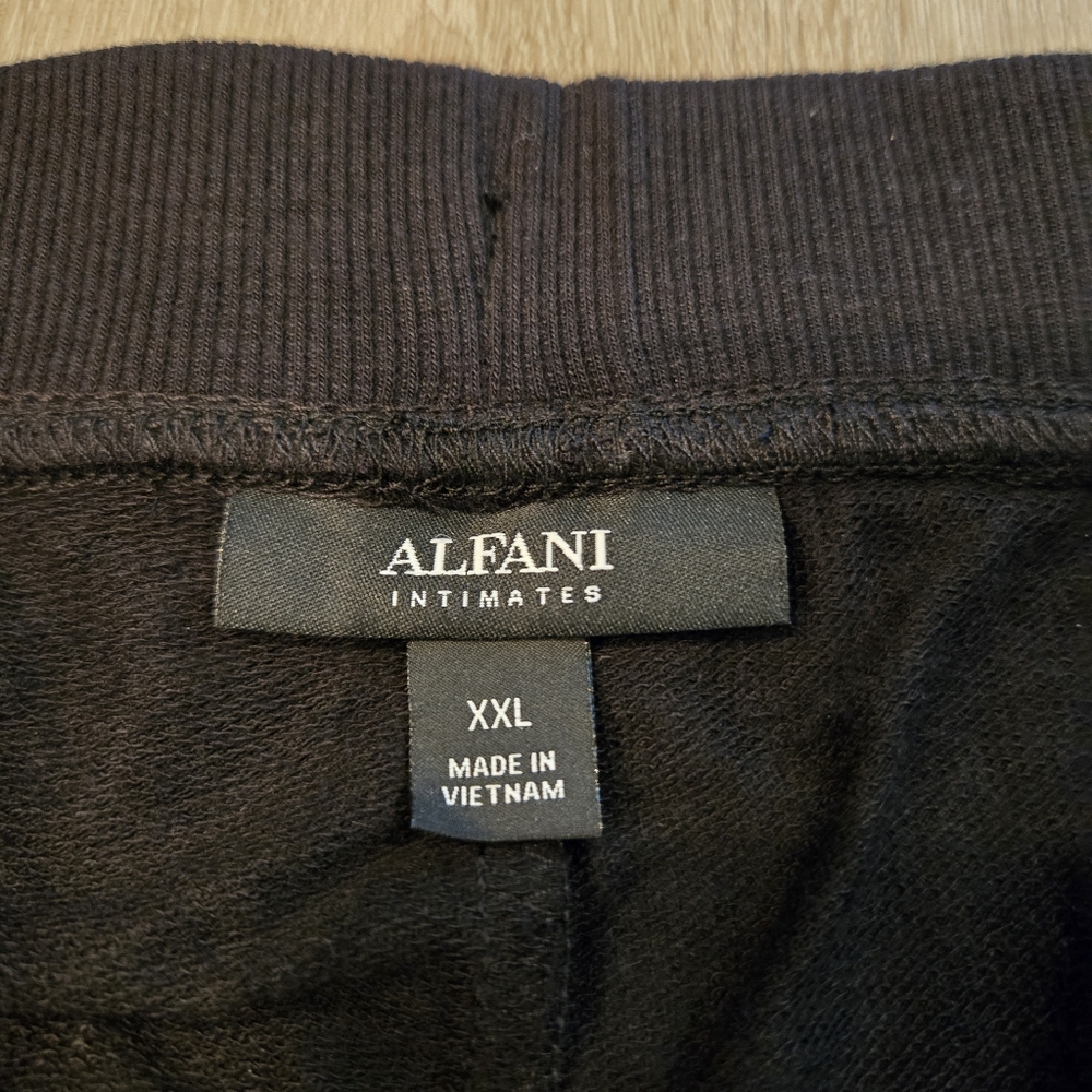 Alfani Black Pajama Pants Drawstring Pockets Womens Sz XXL - Picture 3 of 4